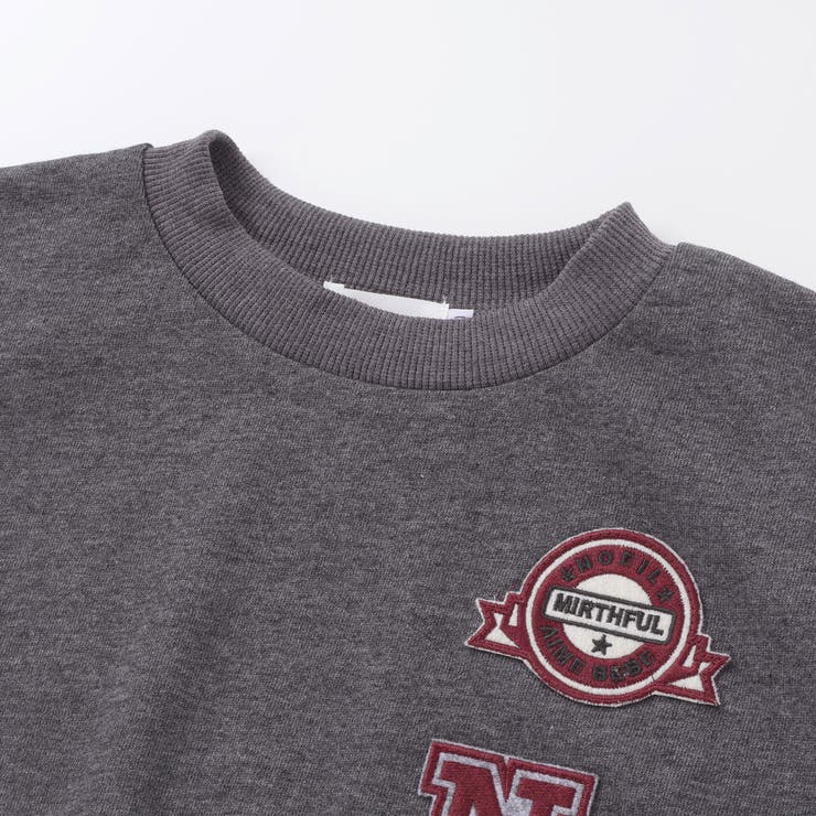 インレイワッペン付きトレーナー(80~130cm) | Noeil aime BeBe | 詳細画像7 