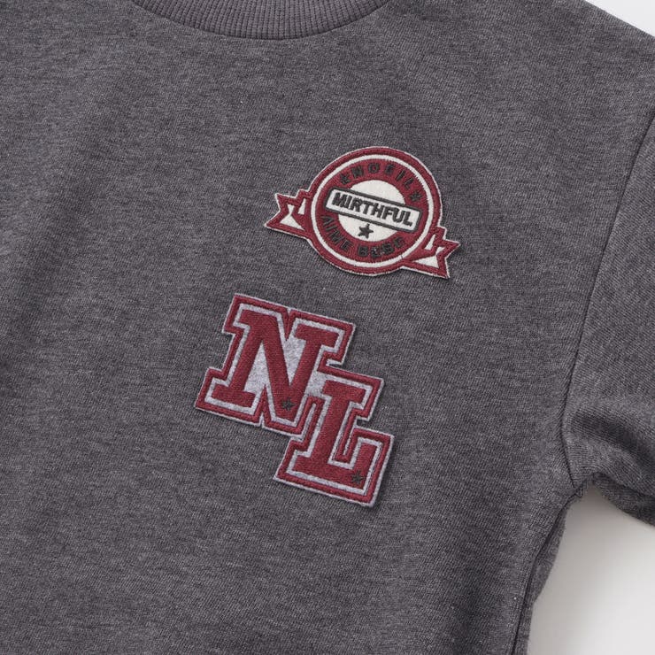 インレイワッペン付きトレーナー(80~130cm) | Noeil aime BeBe | 詳細画像8 