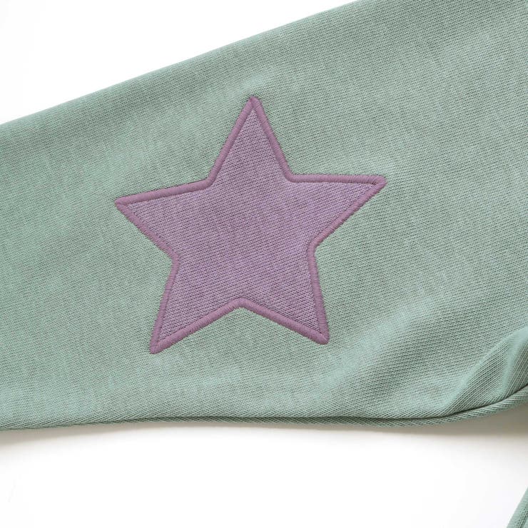 星エルボーパッチ付きロゴ入りインレイトレーナー(80~130cm) | Noeil aime BeBe | 詳細画像18 