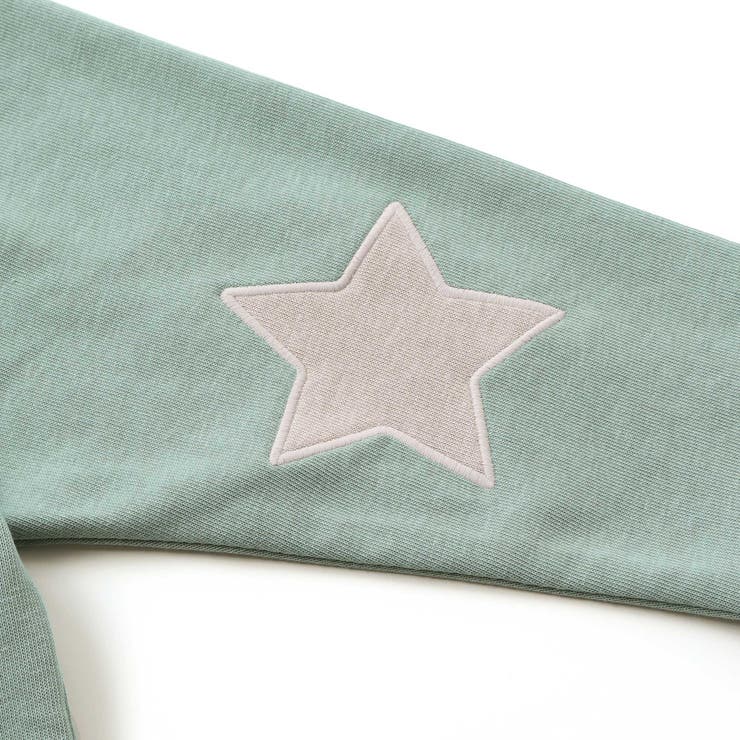 星エルボーパッチ付きロゴ入りインレイトレーナー(80~130cm) | Noeil aime BeBe | 詳細画像19 