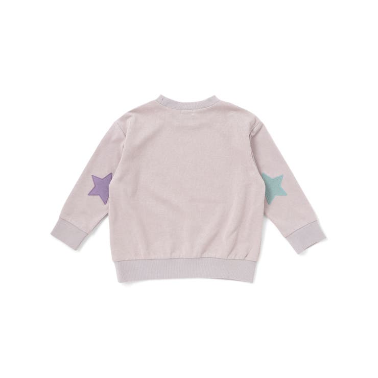 星エルボーパッチ付きロゴ入りインレイトレーナー(80~130cm) | Noeil aime BeBe | 詳細画像7 