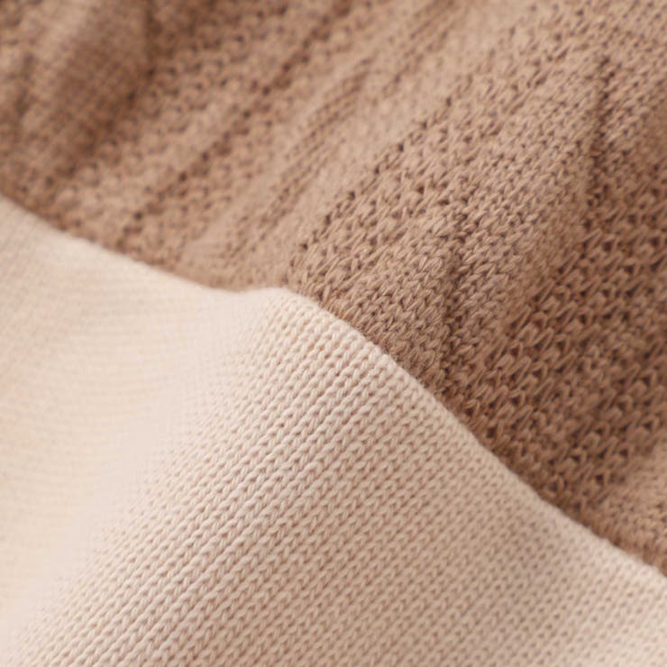 飛び裏毛ｘケーブルJQニットブロック切り替えトレーナー | Noeil aime BeBe | 詳細画像15 