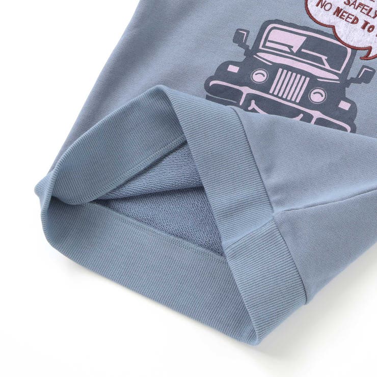 TC裏毛車パッチ刺しゅうトレーナー(80~130cm) | Noeil aime BeBe | 詳細画像12 