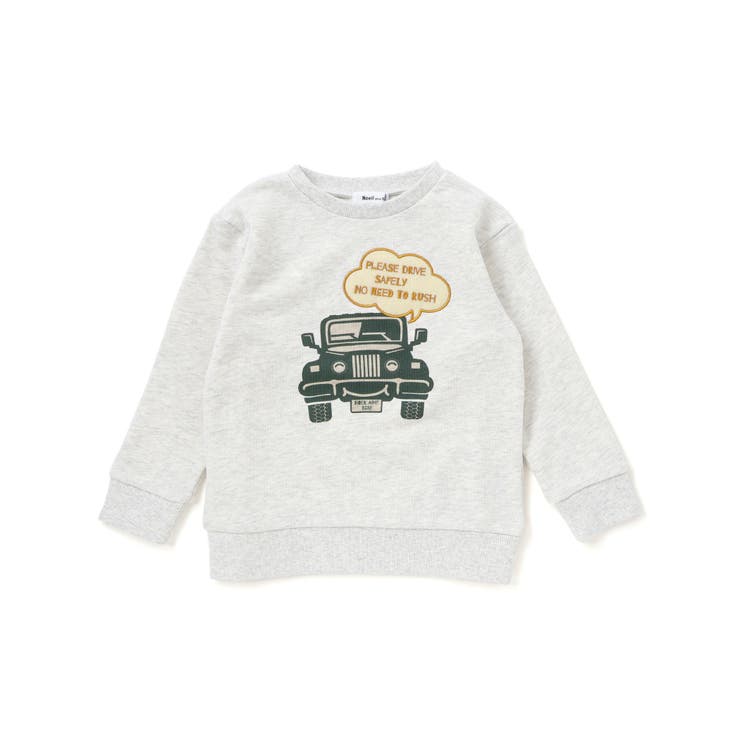 TC裏毛車パッチ刺しゅうトレーナー(80~130cm) | Noeil aime BeBe | 詳細画像14 