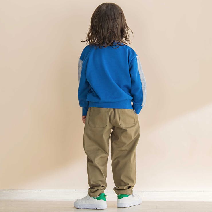 杢裏毛ロゴワッペン付きトレーナー(80~130cm) | Noeil aime BeBe | 詳細画像3 