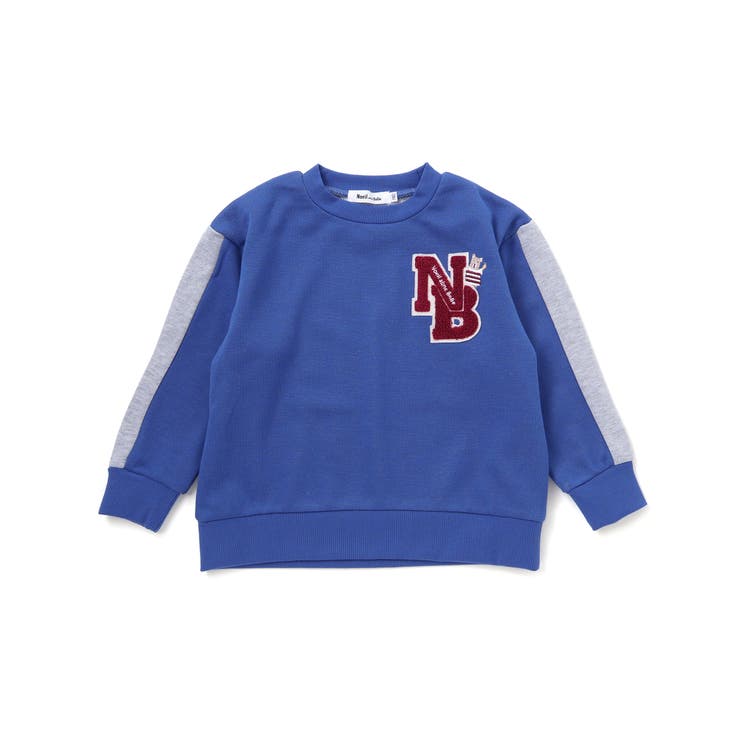 杢裏毛ロゴワッペン付きトレーナー(80~130cm) | Noeil aime BeBe | 詳細画像5 