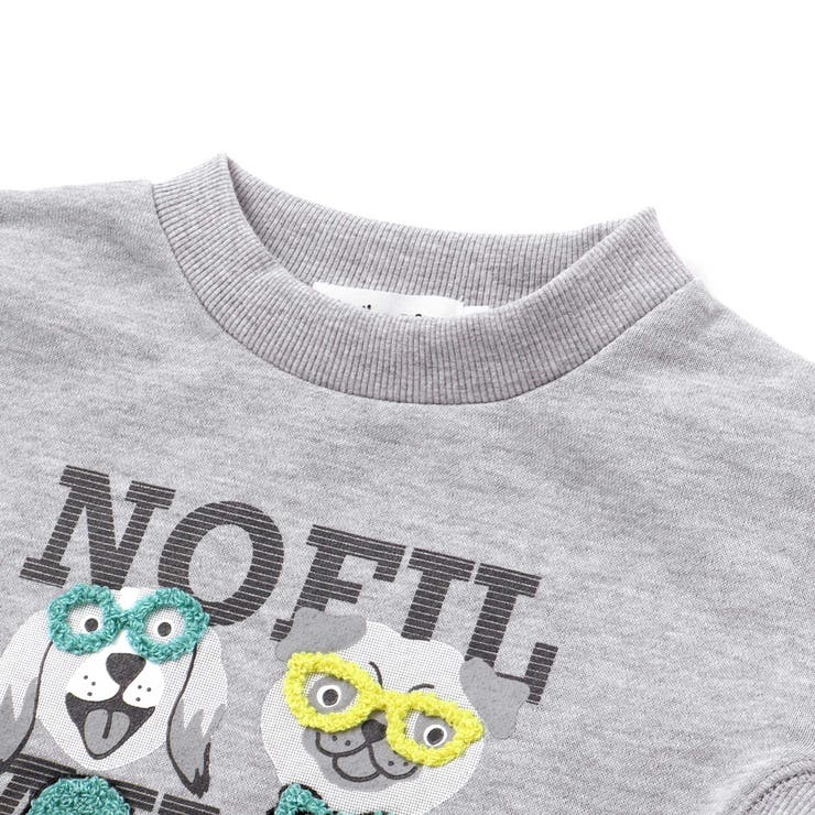 杢裏毛サガラ刺しゅうトレーナー(80~130cm) | Noeil aime BeBe | 詳細画像10 