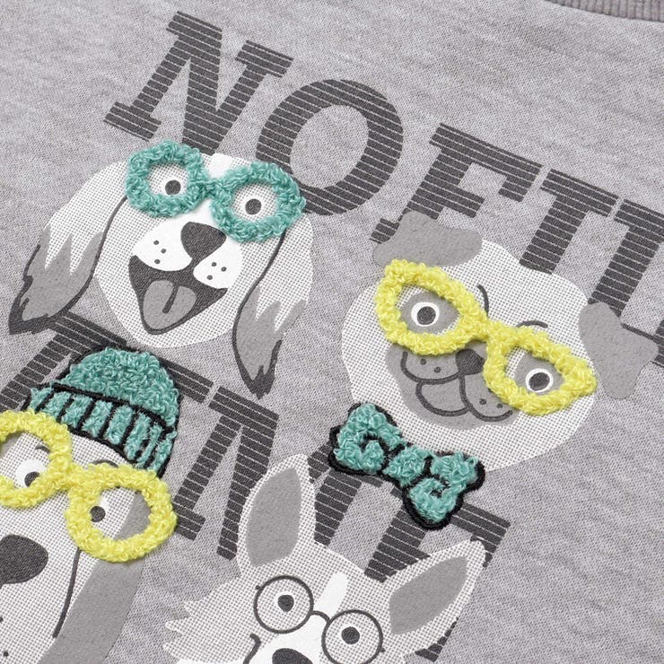 杢裏毛サガラ刺しゅうトレーナー(80~130cm) | Noeil aime BeBe | 詳細画像12 