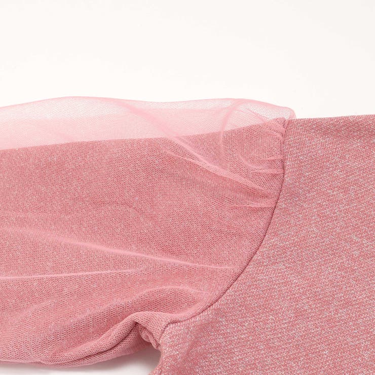 ラメ裏毛チュール袖トレーナー(80~130cm) | Noeil aime BeBe | 詳細画像15 