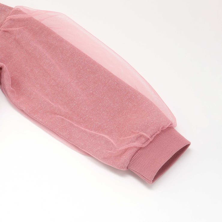 ラメ裏毛チュール袖トレーナー(80~130cm) | Noeil aime BeBe | 詳細画像16 