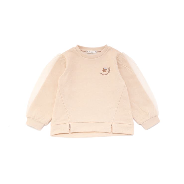 ラメ裏毛チュール袖トレーナー(80~130cm) | Noeil aime BeBe | 詳細画像7 