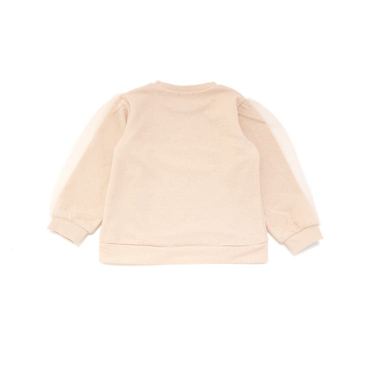 ラメ裏毛チュール袖トレーナー(80~130cm) | Noeil aime BeBe | 詳細画像8 