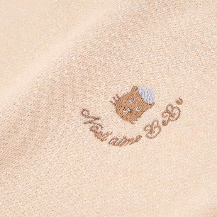 ラメ裏毛チュール袖トレーナー(80~130cm) | Noeil aime BeBe | 詳細画像9 