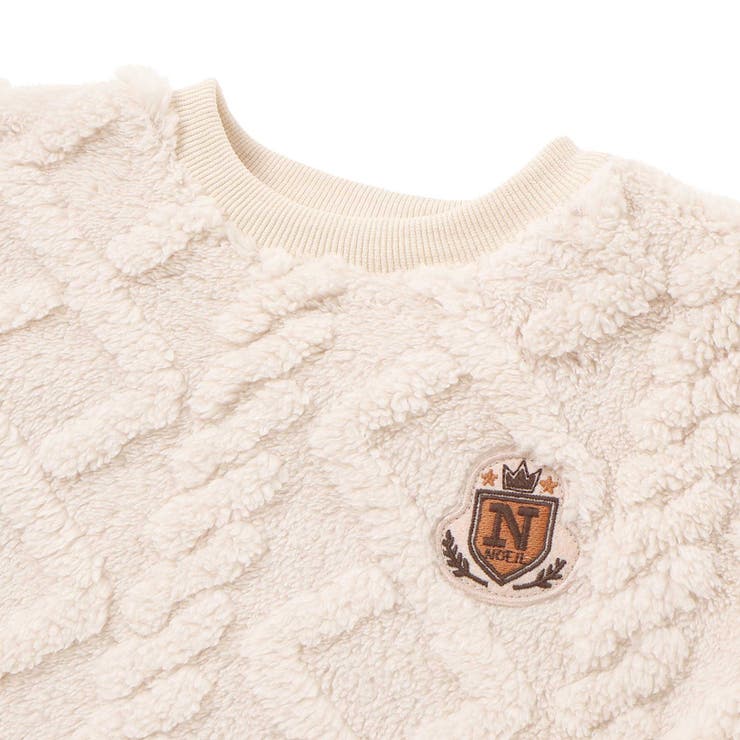 【お揃い】ケーブルボアｘタータンチェックトレーナー(80~130cm) | Noeil aime BeBe | 詳細画像16 