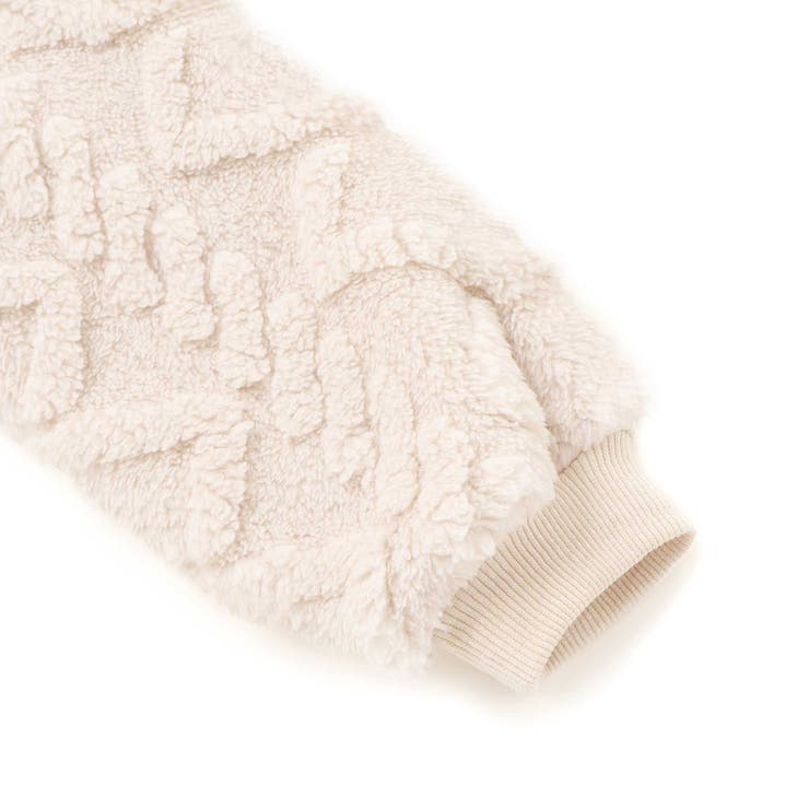 【お揃い】ケーブルボアｘタータンチェックトレーナー(80~130cm) | Noeil aime BeBe | 詳細画像18 