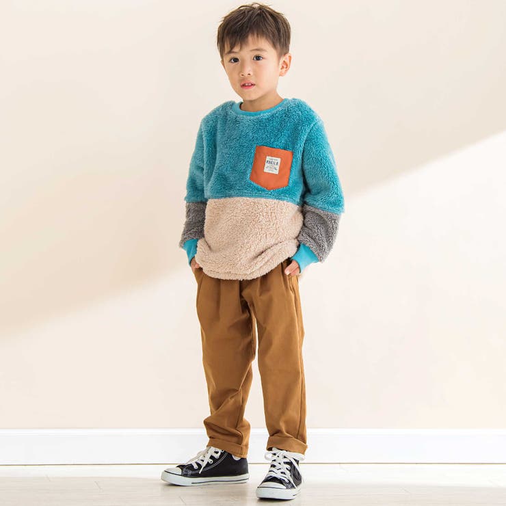 ボア配色切り替えタフタポケットトレーナー(90~130cm) | Noeil aime BeBe | 詳細画像3 