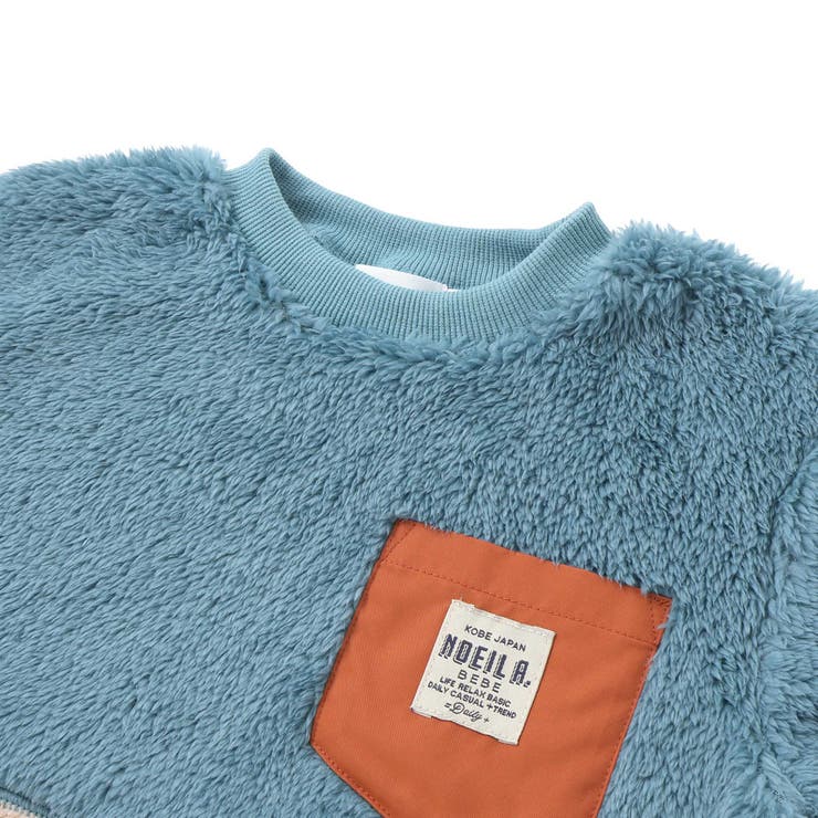 ボア配色切り替えタフタポケットトレーナー(90~130cm) | Noeil aime BeBe | 詳細画像7 