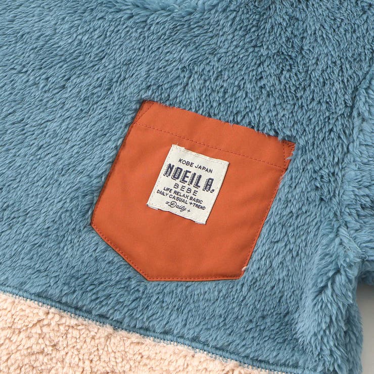 ボア配色切り替えタフタポケットトレーナー(90~130cm) | Noeil aime BeBe | 詳細画像8 