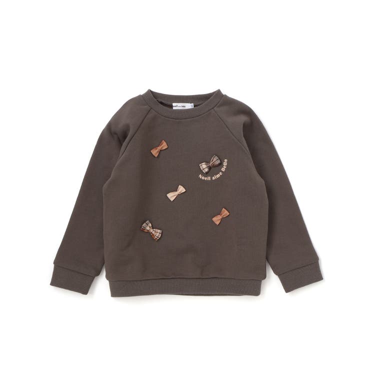 裏毛起毛リボン付きトレーナー(80~130cm) | Noeil aime BeBe | 詳細画像9 