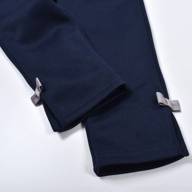 裾 リボン 付き ダブル フェイス ８分丈 パンツ (80~130cm) | Noeil aime BeBe | 詳細画像8 