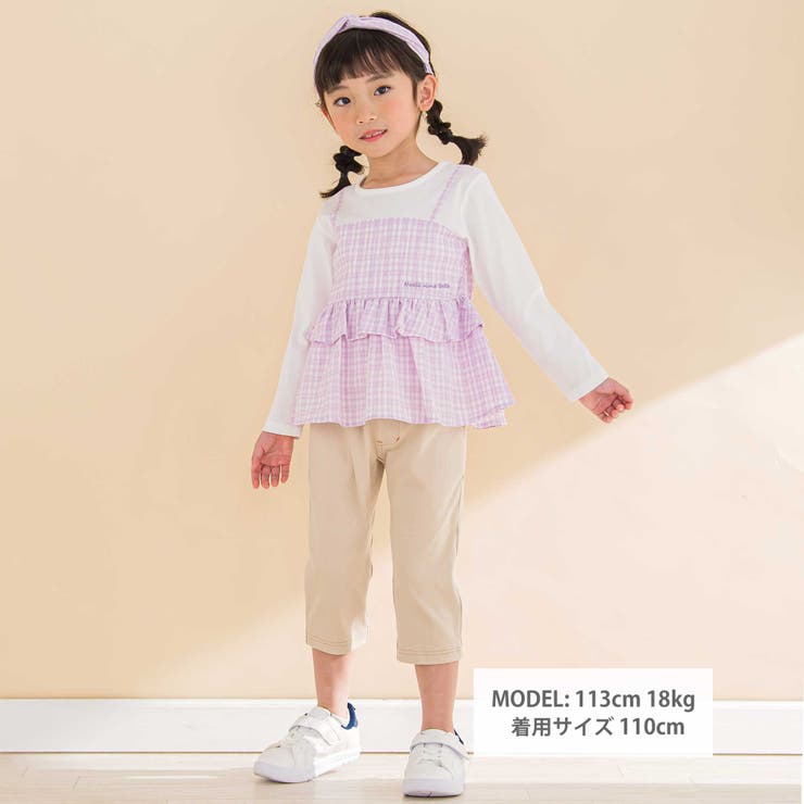 6分丈デニムニットパンツ(80~130cm) | Noeil aime BeBe | 詳細画像5 