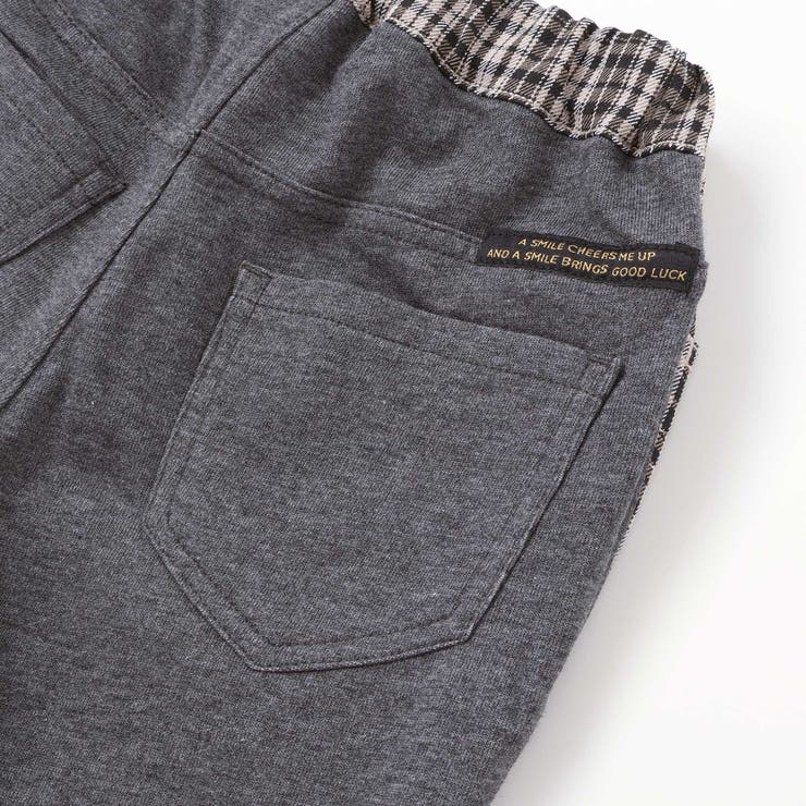 タータンチェックｘインレイ切り替えパンツ(80~130cm) | Noeil aime BeBe | 詳細画像12 