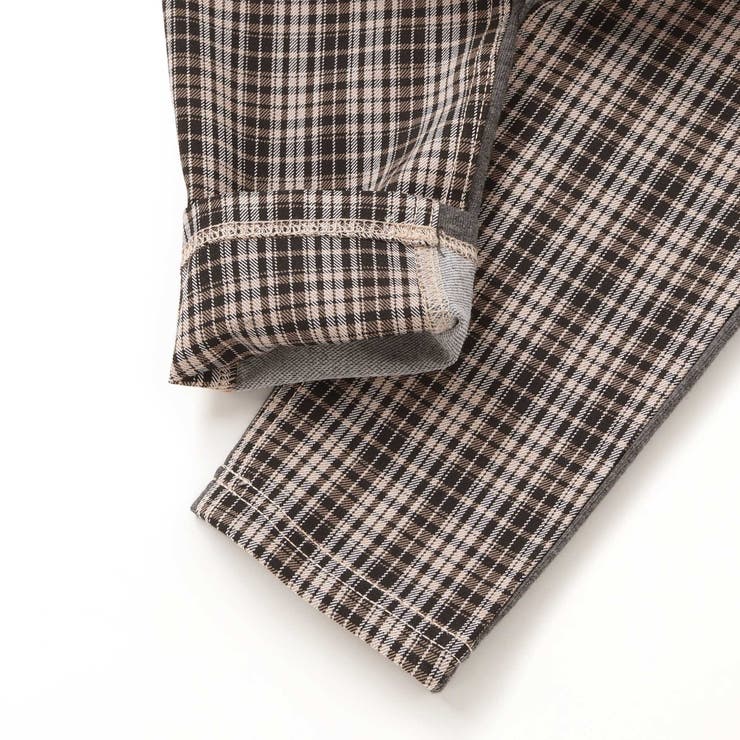 タータンチェックｘインレイ切り替えパンツ(80~130cm) | Noeil aime BeBe | 詳細画像13 