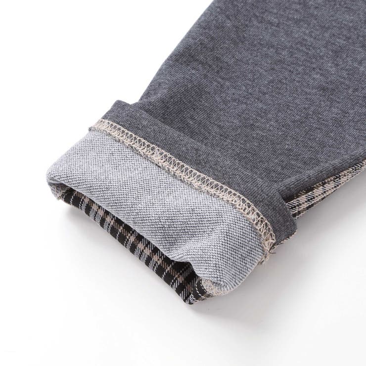 タータンチェックｘインレイ切り替えパンツ(80~130cm) | Noeil aime BeBe | 詳細画像14 