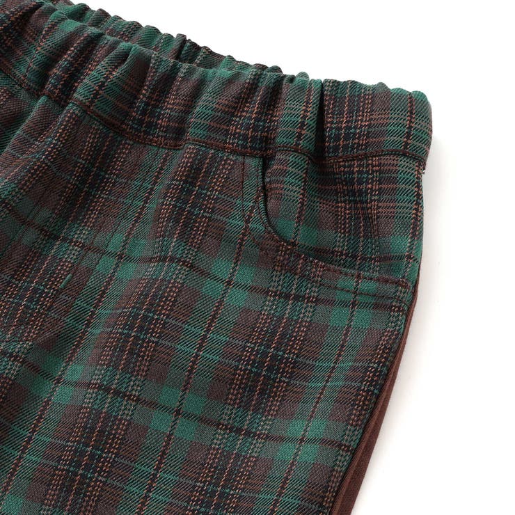 タータンチェックｘインレイ切り替えパンツ(80~130cm) | Noeil aime BeBe | 詳細画像20 