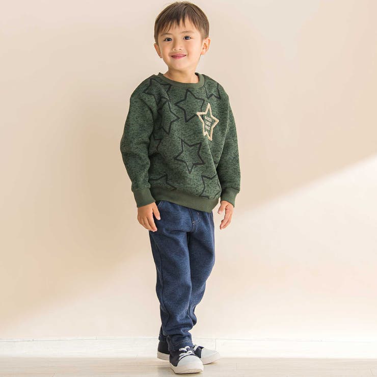 デニム風裏起毛スリムパンツ(80~130cm) | Noeil aime BeBe | 詳細画像4 