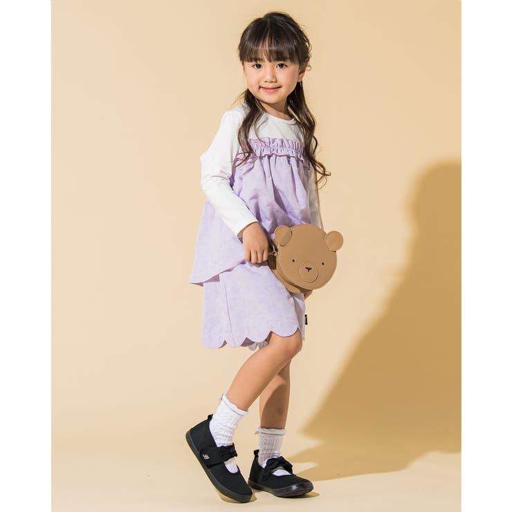 裾 スカラップ ドット キュロット (90~130cm) | Noeil aime BeBe | 詳細画像3 