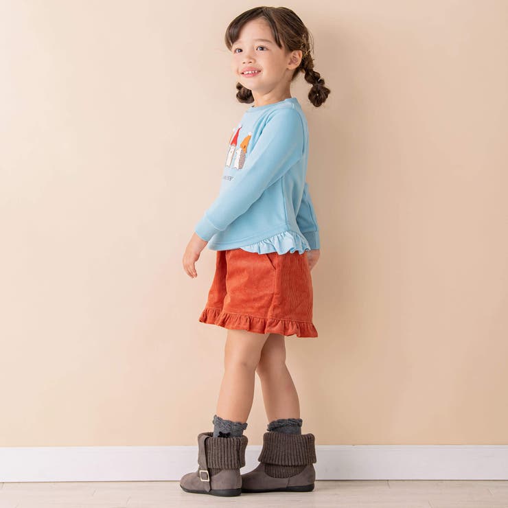 コールテンフリルショートパンツ(90~130cm) | Noeil aime BeBe | 詳細画像4 