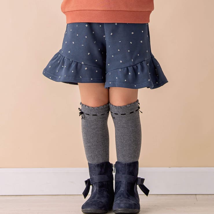 【お揃い】裏毛ロゴプリントキュロットパンツ(90~130cm) | Noeil aime BeBe | 詳細画像5 