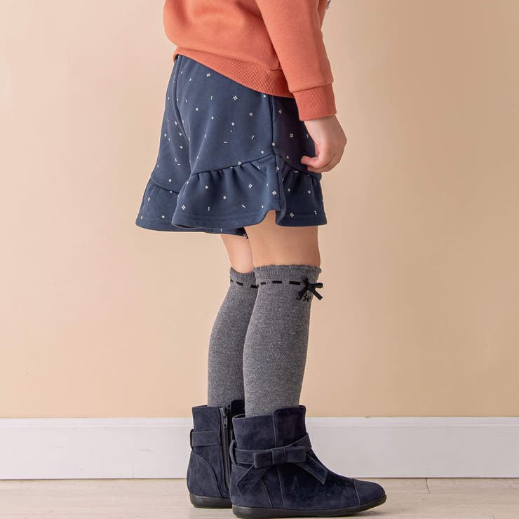 【お揃い】裏毛ロゴプリントキュロットパンツ(90~130cm) | Noeil aime BeBe | 詳細画像6 