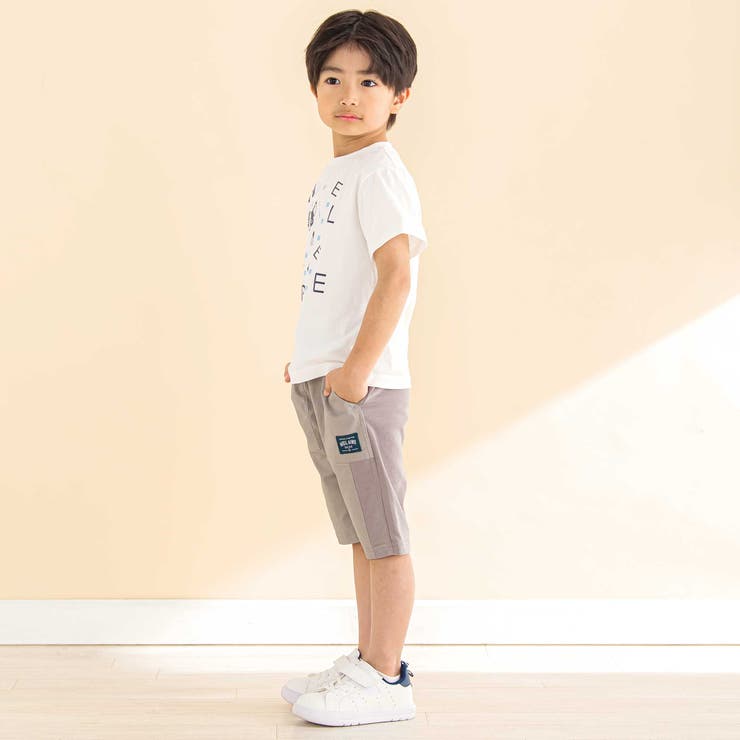 ストレッチツイル切り替えハーフパンツ(80~130cm) | Noeil aime BeBe | 詳細画像6 