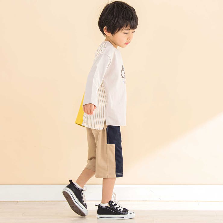 ストレッチツイル切り替えハーフパンツ(80~130cm) | Noeil aime BeBe | 詳細画像8 