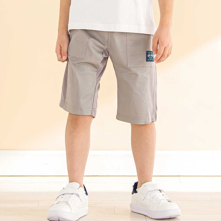グレー | ストレッチツイル切り替えハーフパンツ(80~130cm) | Noeil aime BeBe