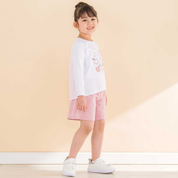 リップルストライプギャザーキュロット(90~130cm) | Noeil aime BeBe | 詳細画像4 