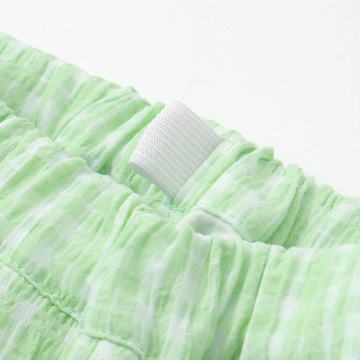 【お揃い】ワッシャーチェック裾フリルパンツ(90~130cm) | Noeil aime BeBe | 詳細画像13 