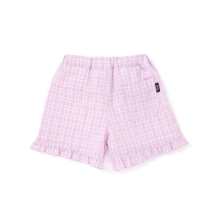 【お揃い】ワッシャーチェック裾フリルパンツ(90~130cm) | Noeil aime BeBe | 詳細画像7 