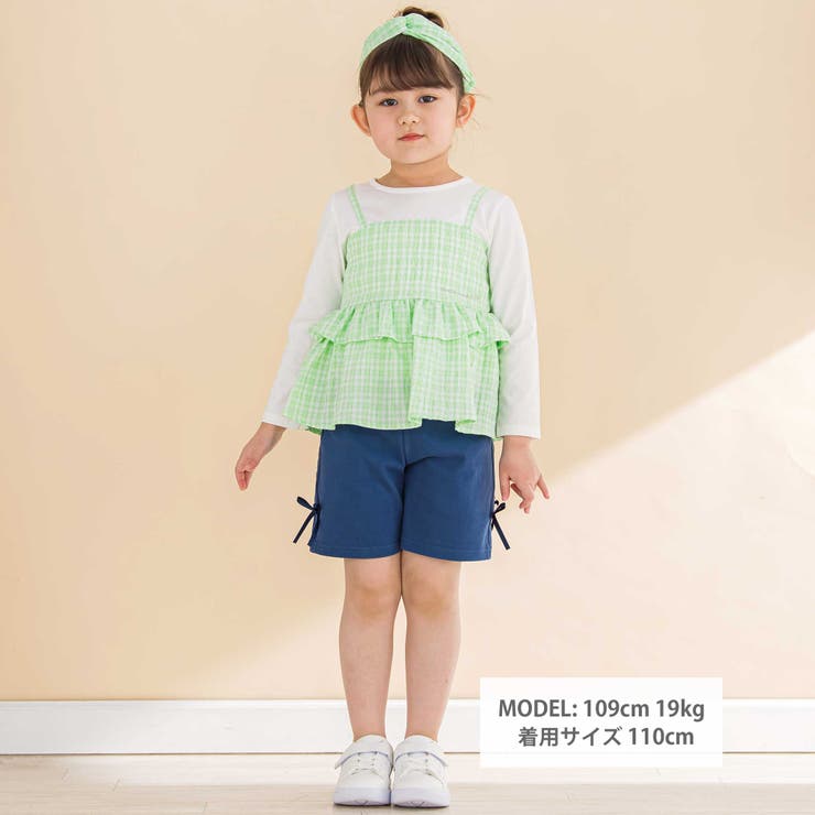 デニムニットハーフパンツ(80~130cm) | Noeil aime BeBe | 詳細画像2 