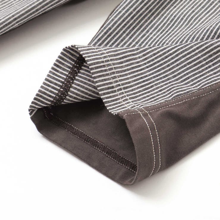 ストライプｘ天竺ハーフパンツ(80~130cm) | Noeil aime BeBe | 詳細画像15 