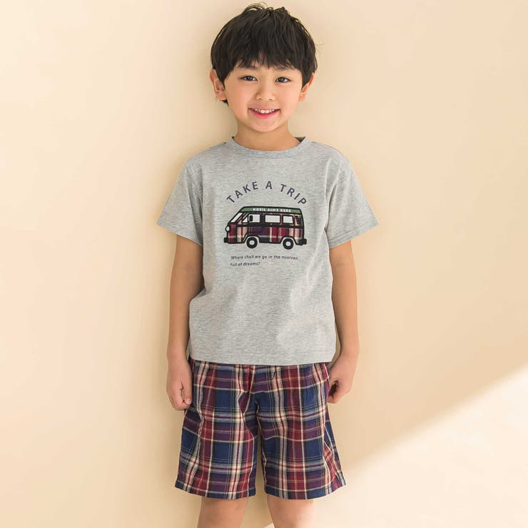 チェックタック入りハーフパンツ(80~130cm) | Noeil aime BeBe | 詳細画像6 