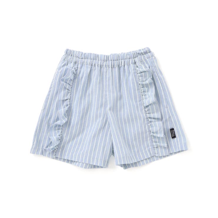 【お揃い】チェック柄ボーダー柄フリル付きショートパンツ(90~130cm) | Noeil aime BeBe | 詳細画像10 