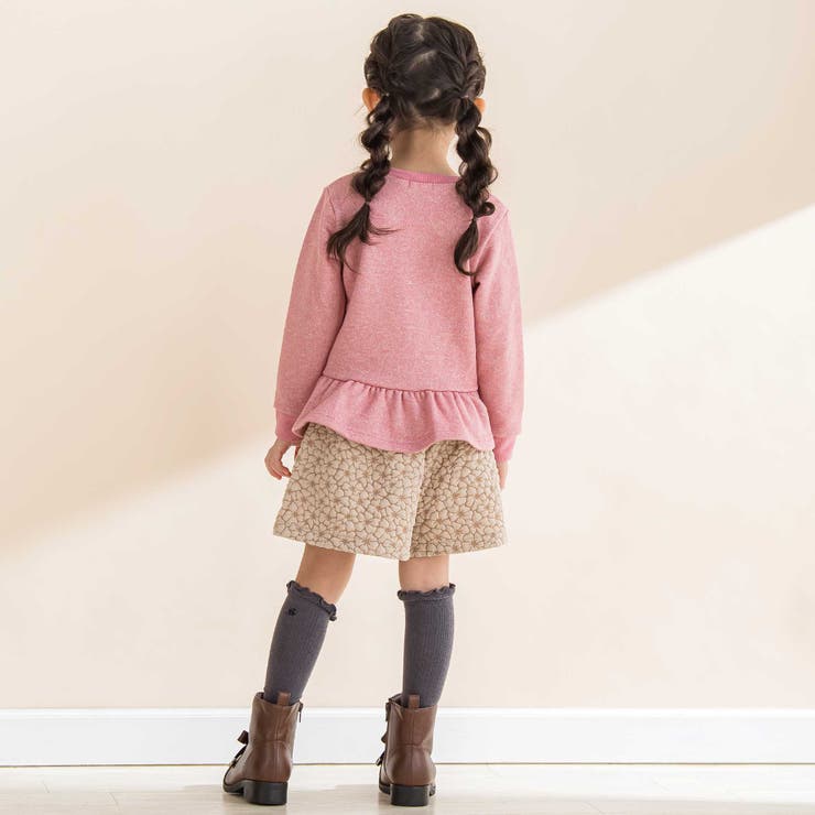 【お揃い】花柄ふくれJQキュロットパンツ(90~130cm) | Noeil aime BeBe | 詳細画像3 