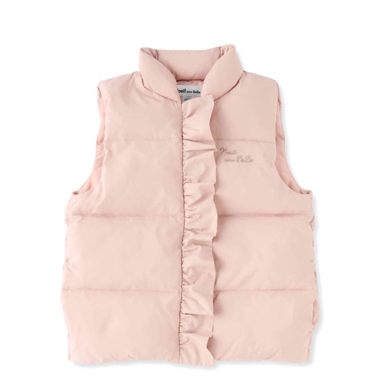 マドモアゼルノンノン ダウンベスト L レッキスファー付 ダウン93