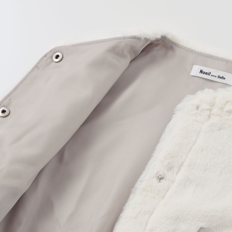 ファーリボン付きベスト(90~130cm) | Noeil aime BeBe | 詳細画像12 