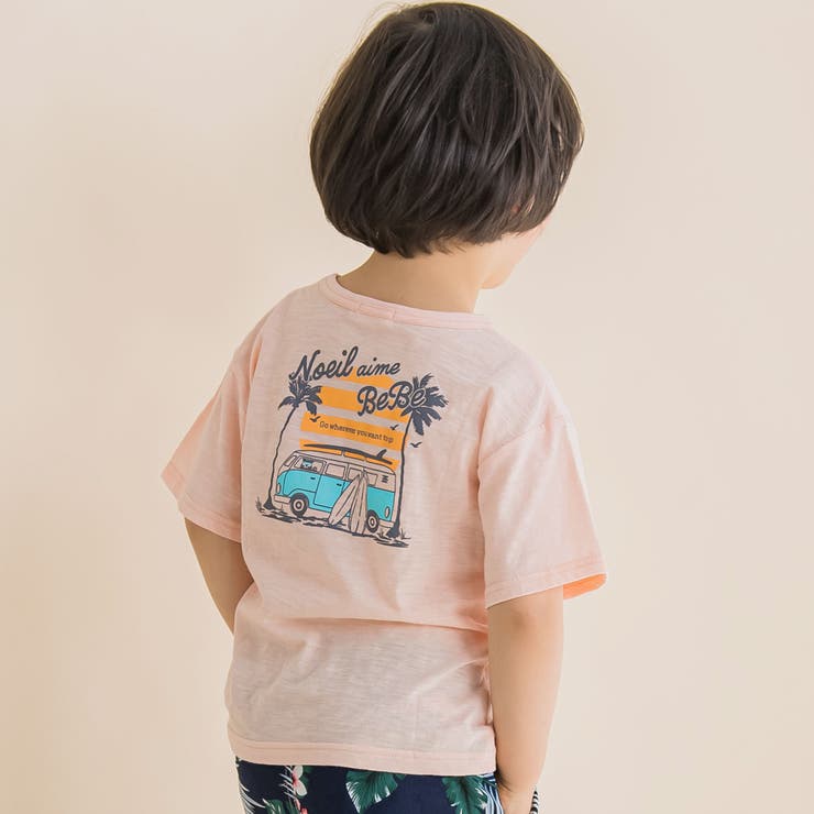 ポケット付きバックプリントマリンTシャツ(80~130cm)[品番