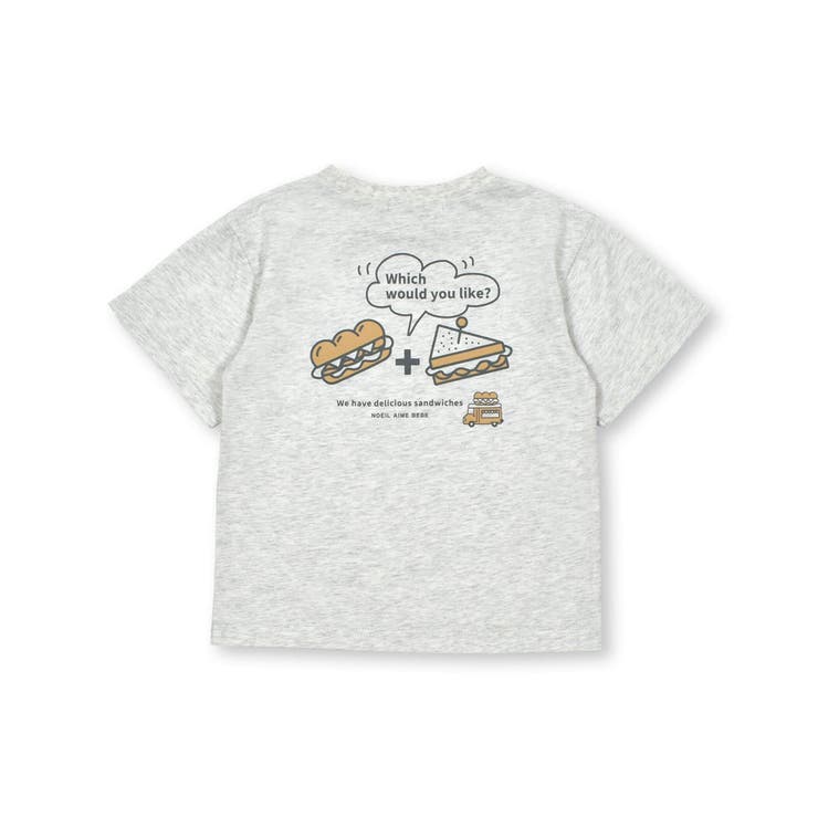 サンドイッチプリントTシャツ(80~130cm)