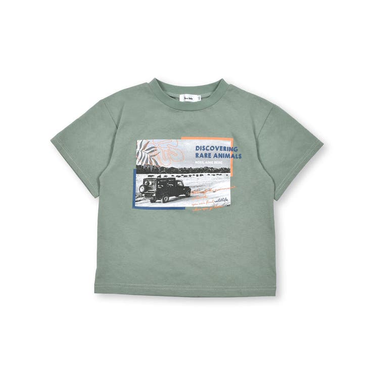 サファリカー写真プリントTシャツ(80~130cm) | Noeil aime BeBe | 詳細画像13 